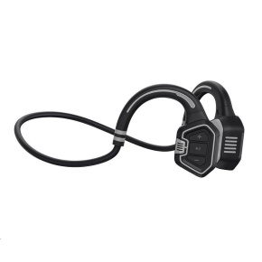 EVOLVEO bezdrôtové slúchadlá BoneSwim MP3 16GB, na lícní kosti, šedá