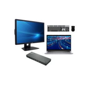 Notebook Dell Latitude 5320 (8GB) + Docking station Lenovo Thinkpad Universal Thunderbolt 4 Dock (40B0) + Monitor HP Z24i 24" - Repas