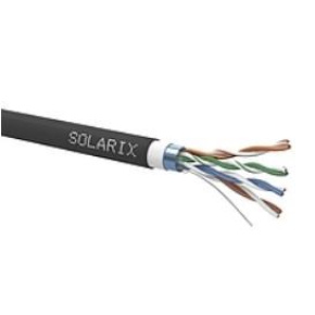 Instalační kabel Solarix CAT5E FTP PVC+PE dvojitý plášť 305m/cívka