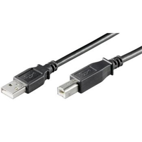PremiumCord Kábel USB 2.0, A-B, 1m, čierny