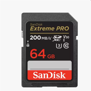 SanDisk Extreme PRO SDXC 64GB 200MB/s V30 UHS-I