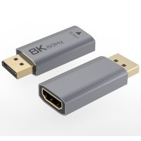 PremiumCord adaptér DisplayPort - HDMI, 8K @ 60Hz, 4K @ 144Hz Male/Female, pozlátené konektory