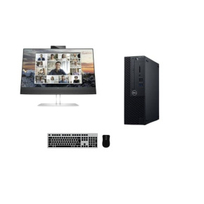 PC set Dell OptiPlex 3070 SFF + HP E24m G4 USB-C Conferencing Monitor 23,8" - Repas