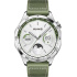 55020BGV HUAWEI WATCH GT4 46 mm Silver/Green strap