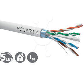 Inštalačný kábel Solarix CAT6 FTP PVC Eca 500m/cievka SXKD-6-FTP-PVC