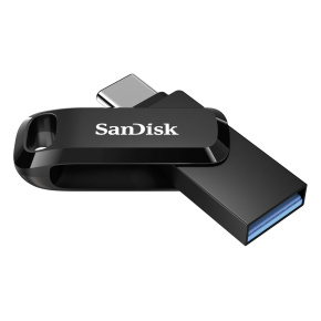 SanDisk Ultra Dual Drive Go/128 GB/USB 3.1/USB-A + USB-C/Čierna