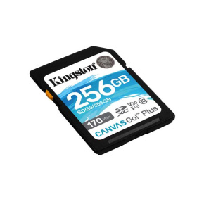 256 GB .SDXC karta Kingston Canvas Go Plus ( r170MB/s, w90MB/s )