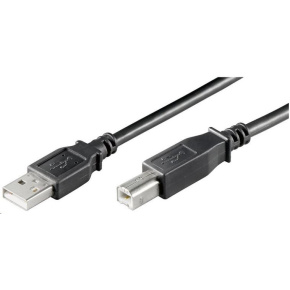 Kábel USB PREMIUMCORD 2.0 Kábel A-B 2 m, farba čierna