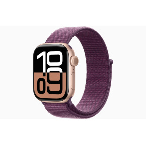 Apple Watch S10 Cell/42mm/Rose Gold/Šport Band/Plum