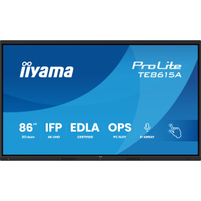 86'' iiyama TE8615A-B1AG: IPS, 4K, EDLÁ, NFC 86'' iiyama TE8615A-B1AG: IPS, 4K, EDLÁ, NFC
