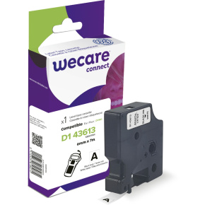 WECARE ARMOR páska kompatibilná s DYMO S0720780, Black/White, 6mm*7m