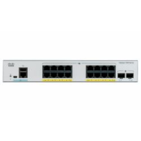 Catalyst C1000-16FP-2G-L, 16x 10/100/1000 Ethernet PoE+ portu a 240W PoE budget, 2x 1G SFP uplinks