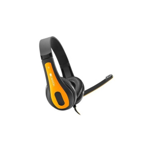 Canyon HSC-1, PC Headset, slúchadla s mikrofónom, 1 x 3.5mm jack komb., ovládanie na kábli, 2 m, čierno-žlté