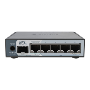 MikroTik E60iUGS, hEX S (2025 version) s RouterOS L4, desktop
