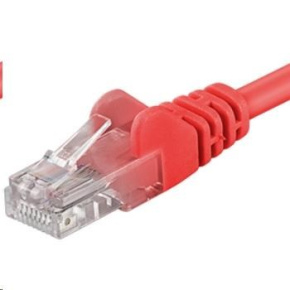 PREMIUMCORD Patch kábel UTP RJ45-RJ45 CAT5e 0.25 m červená