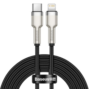 Baseus Dátový kábel Cafule USB-C/Lightning PD 20W 2m čierny