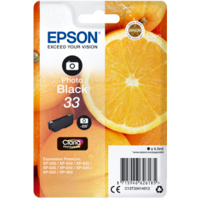 Epson Singlepack Photo Black 33 Claria Premium Ink