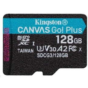 Kingston Canvas Go Plus A2/micro SDXC/128GB/170MBps/UHS-I U3 / Class 10