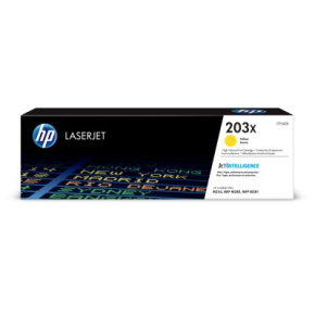 HP 203X High Yield Yellow Original LaserJet Toner Cartridge (2,500 pages)