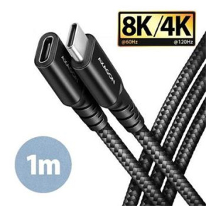 AXAGON BUCM32-CF10AB prodlužovací kabel USB-C (M) <-> USB-C (F), 1m, USB 20Gbps, PD 240W, ALU, oplet AXAGON BUCM32-CF10AB prodlužovací kabel USB-C (M) <-> USB-C (F), 1m, USB 20Gbps, PD 240W, ALU, oplet