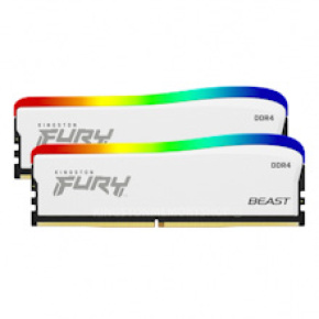 Kingston FURY Beast White/DDR4/32GB/3200MHz/CL16/2x16GB/RGB/White