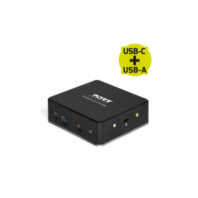 PORT CONNECT Dokovacia stanica 8v1 USB-C, USB-A, dual video, HDMI, Ethernet, audio, USB 3.0