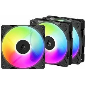 ARCTIC P12 Pro Reverse A-RGB (3pack) 120mm Case Fan with A-RGB - Reverse Impeller Design - FDB beari ARCTIC P12 Pro Reverse A-RGB (3pack) 120mm Case Fan with A-RGB - Reverse Impeller Design - FDB beari