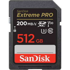 SanDisk Extreme PRO/SDXC/512GB/200MBps/UHS-I U3 / Class 10