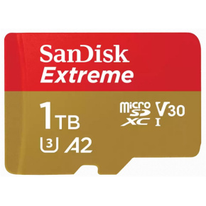 SanDisk Extreme/micro SDXC/1TB/190MBps/UHS-I U3/Class 10/+ Adaptér