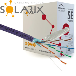 Inst.kabel Solarix CAT5E FTP LSOH 305m/box drát