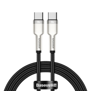 Baseus Dátový kábel Cafule USB-C/USB-C 1m 100W (20V 5A) čierny