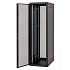 Stojanový rozvádzač 19'' 42U (š)800x(h)1000, predné a zadné dvere 80% sito, RAL9005 čierny
