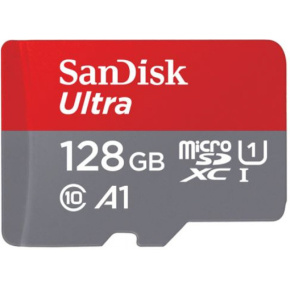 SanDisk Ultra/micro SDXC/128GB/140MBps/UHS-I U1/Class 10/+ Adaptér