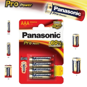 Alkalická batéria AAA Panasonic Pro Power LR03 4ks