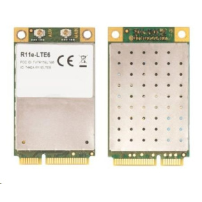 MikroTik R11e-LTE6 - 2G/3G/4G/LTE miniPCi-e karta, 2x u.Konektor FL