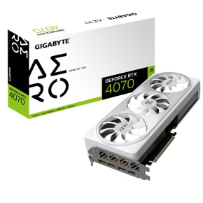 GIGABYTE VGA NVIDIA GeForce RTX 4070 AERO OC 12G, RTX 4070, 12GB GDDR6X, 3xDP, 1xHDMI