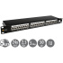 19'' patch panel Solarix 24 x RJ45 CAT6 STP čierny 1U SX24-6-STP-BK