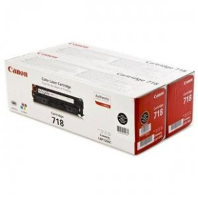 Canon toner CRG-718BK, čierny - 2 pack