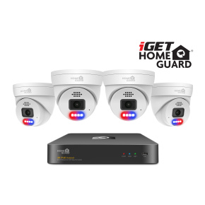 iGET HGNVK84804 - kamerový PoE set, 2K rozlíšenie, 8CH NVR + 4x kamera so zvukom, IR + LED, CZ app iGET HGNVK84804 - kamerový PoE set, 2K rozlíšenie, 8CH NVR + 4x kamera so zvukom, IR + LED, CZ app