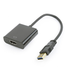 Gembird adaptér USB 3.0 (M) na HDMI (F), čierny