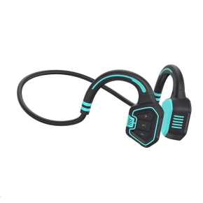 EVOLVEO bezdrôtové slúchadlá BoneSwim MP3 16GB, na lícní kosti, modrá