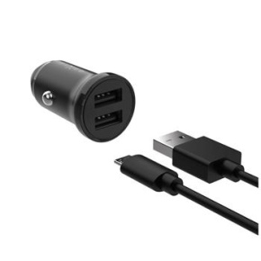 Nabíjačka FIXED 2xUSB, USB/micro USB kábel, 1m, 15W