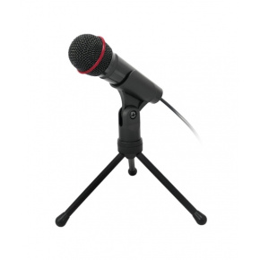 Stolný mikrofón C-TECH MIC-01, 3,5'' stereo jack, 2.5m