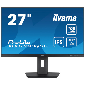 iiyama ProLite/XUB2793QSU-B6/27''/IPS/QHD/100Hz/1ms/Black/3R