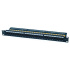 Patch panel 24port Cat6, UTP, blok 110, 1U, čierny