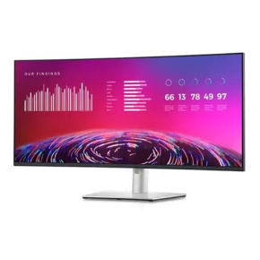 DELL U3824DW, 38", CURVED IPS Black, WQHD+ 3840x1600, 21:9, 5ms, 2000:1, 300cd, 2x HDMI, DP, USB-C, RJ45, Silver