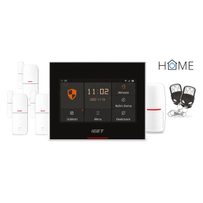 iGET HOME X5 Advanced - Inteligentný Wi-Fi/GSM alarm, v aplikácii aj ovládaní IP kamier a zásuviek, CZ app