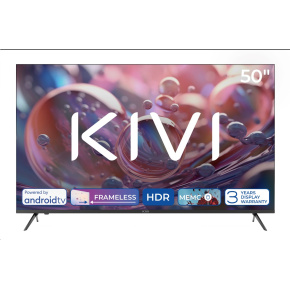 KIVI TV 50U760QB, 50" (127cm), HD LED TV, AndroidTV 11, Black, 3840x2160, 60 Hz,2x8W, 33 kWh/1000h ,HDMI ports 2