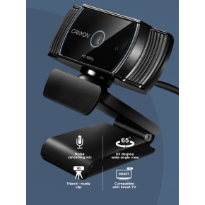 Canyon C5, webkamera, Full HD 1080p, Live Streaming, 2.0 Mpixel, USB 2.0, 360° rozsah, mikrofón