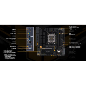 ASUS TUF GAMING B650M-PLUS soc AM5 DDR5 B650 mATX HDMI DP